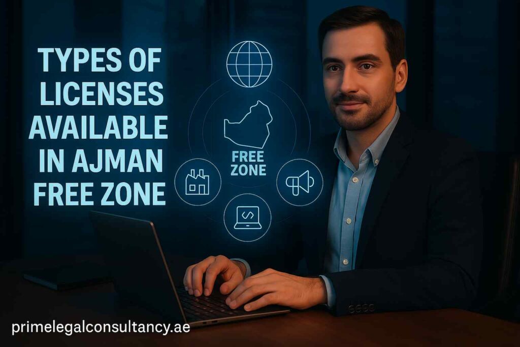 Types of Licenses Available in Ajman Free Zone