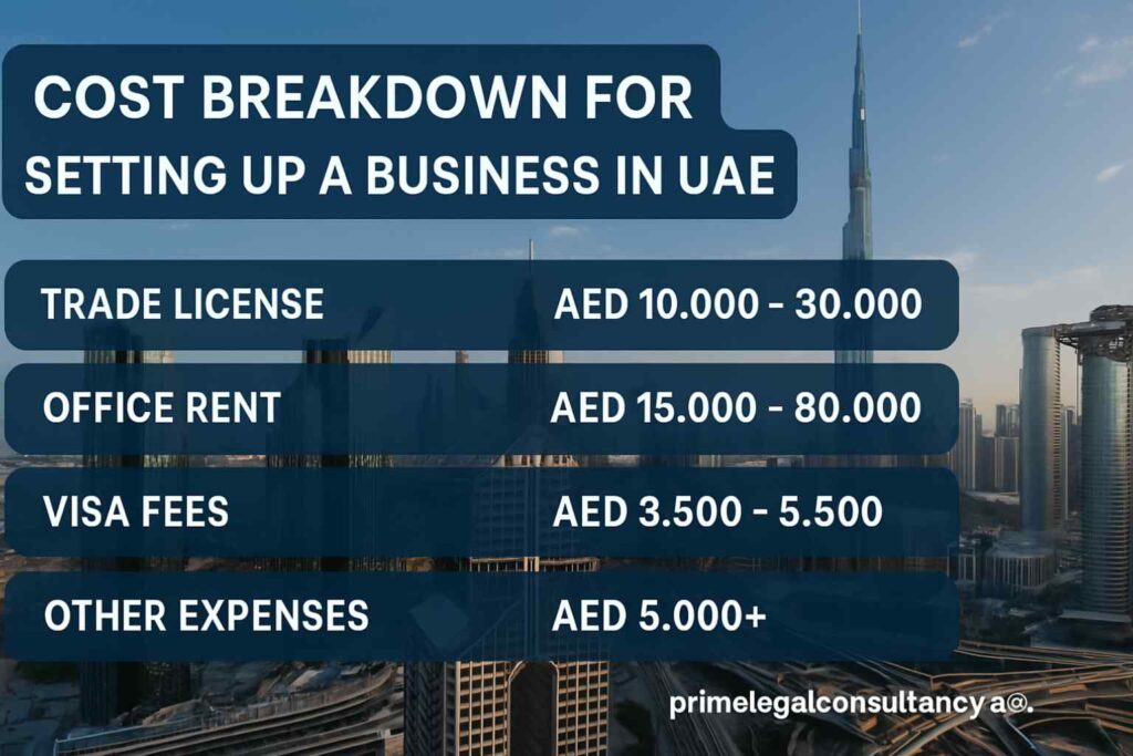 Cost Breakdown for Setting Up a Business in UAE