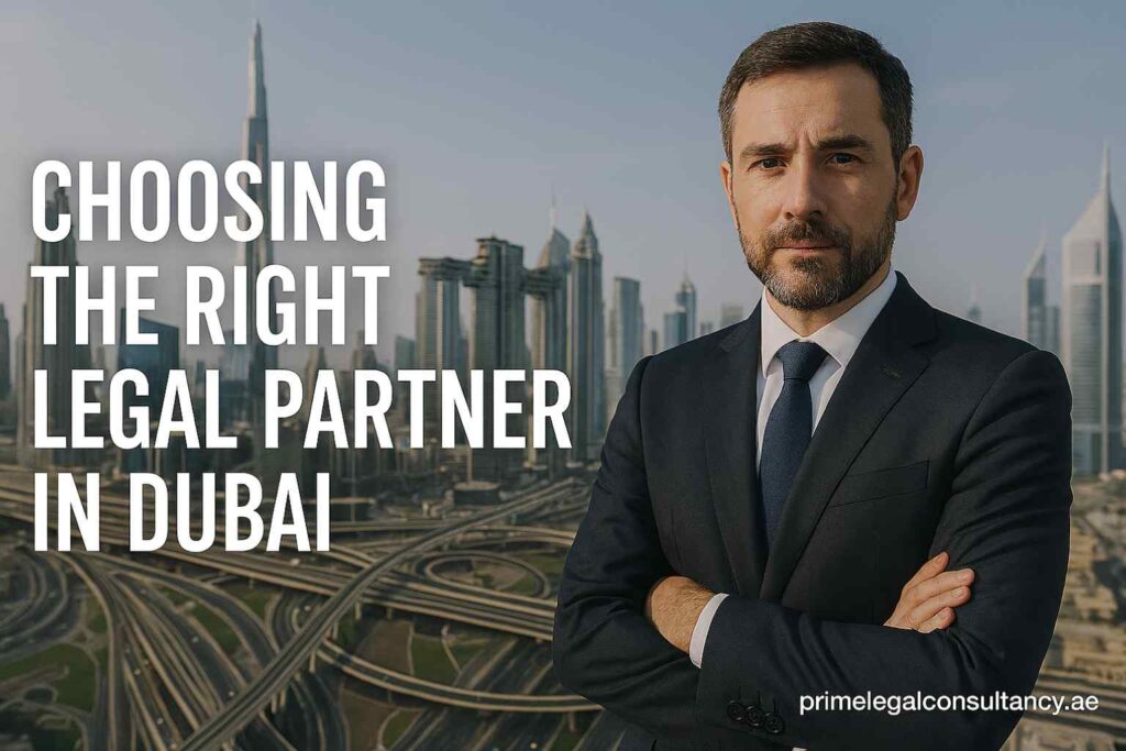 Choosing the Right Legal Partner in Dubai