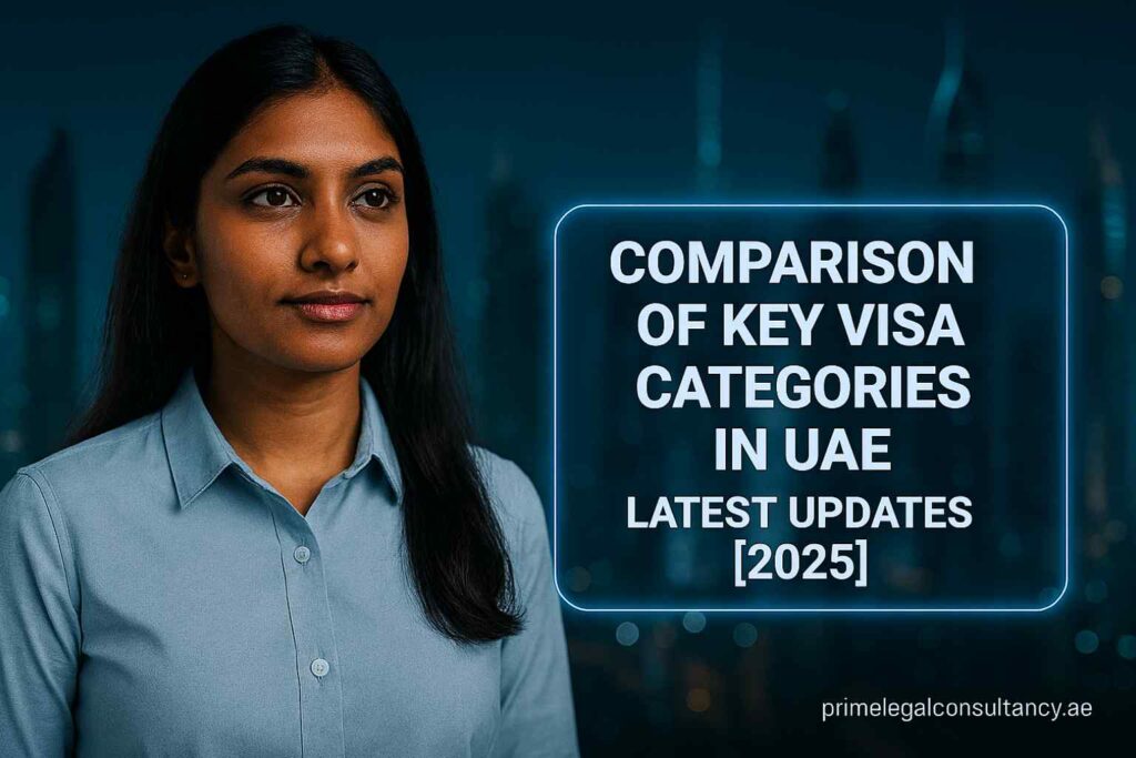 Comparison of Key Visa Categories in UAE [2025]