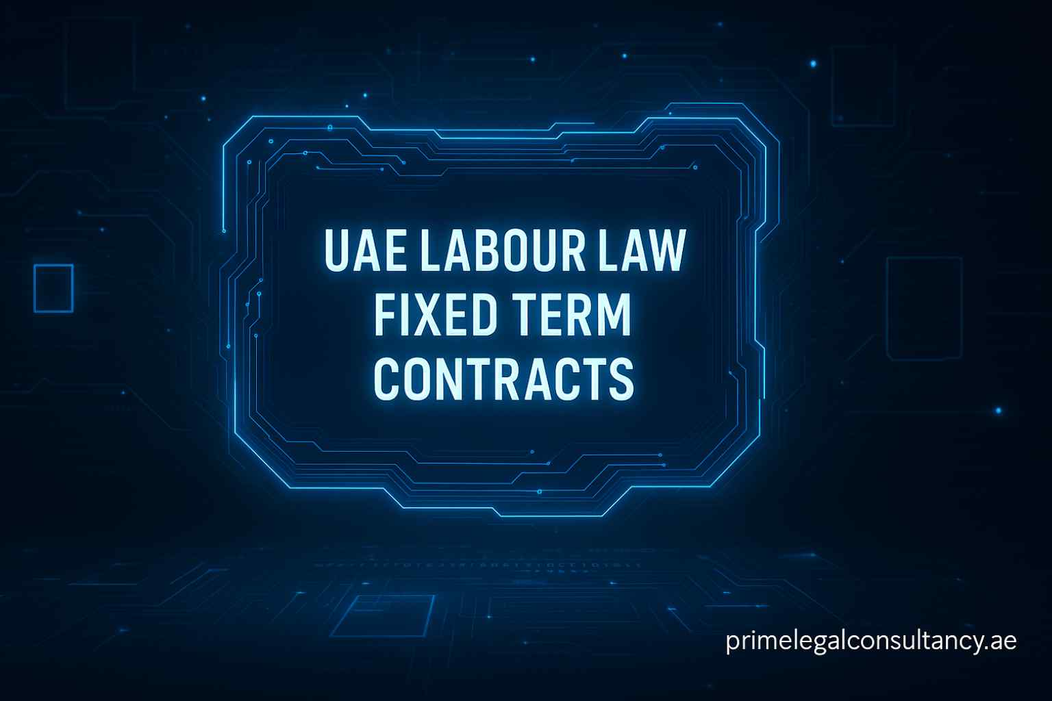 UAE Labour Law Fixed Term Contracts