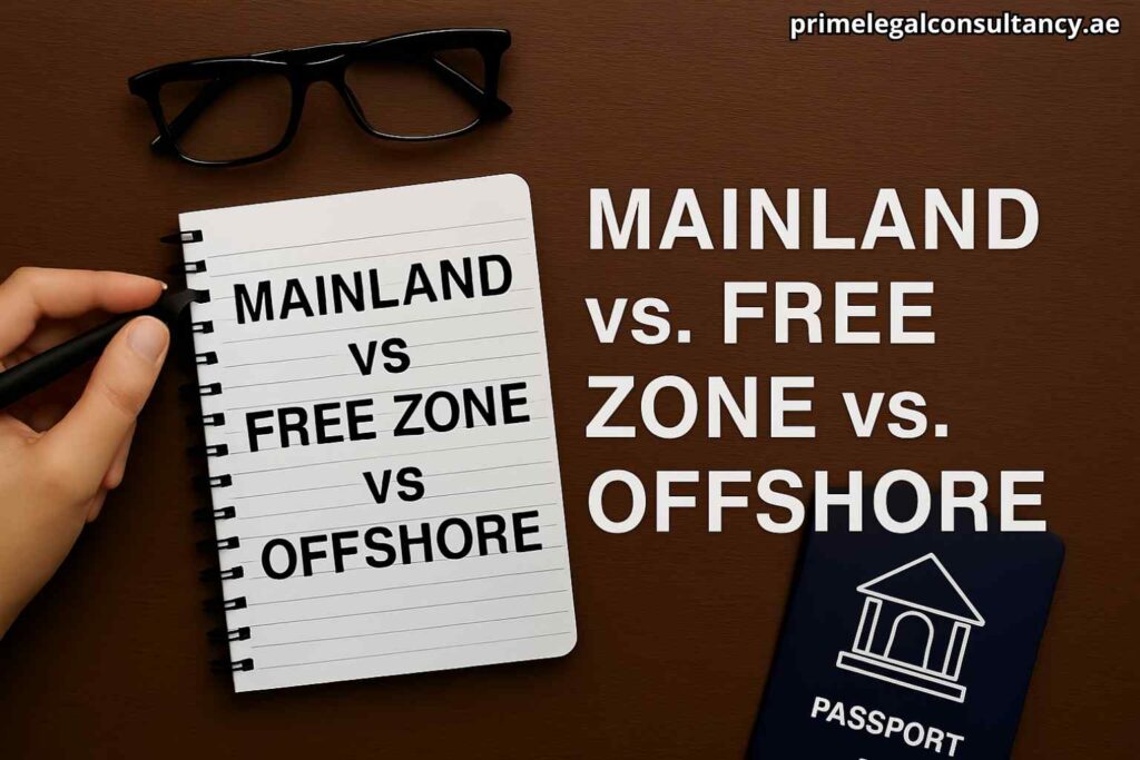 Mainland vs. Free Zone vs. Offshore