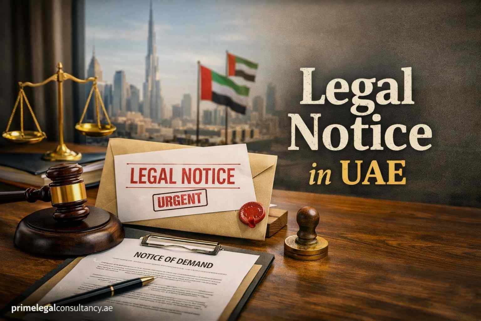 Legal Notice in UAE