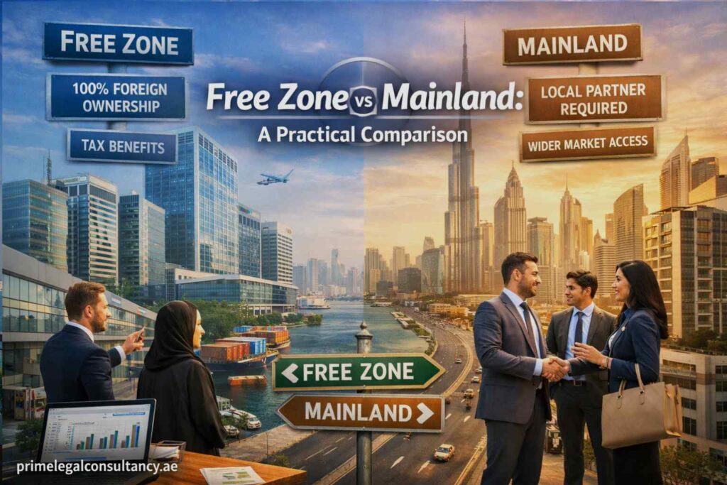 Free Zone vs Mainland: A Practical Comparison