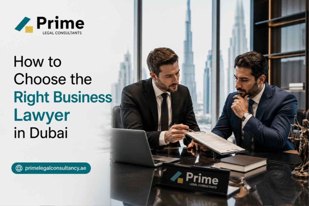 How to Choose the Right Business Lawyer in Dubai