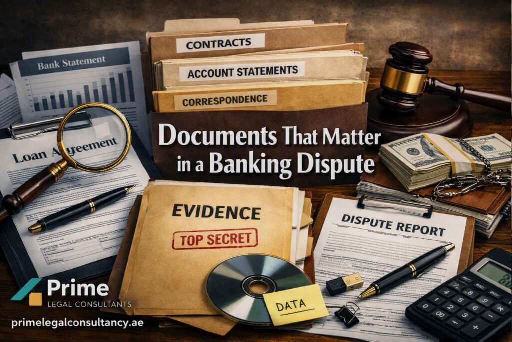 Documents That Matter in a Banking Dispute