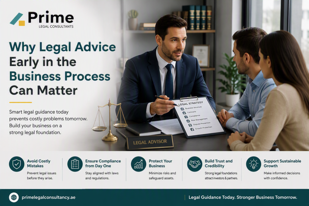 Why Legal Advice Early in the Business Process Can Matter