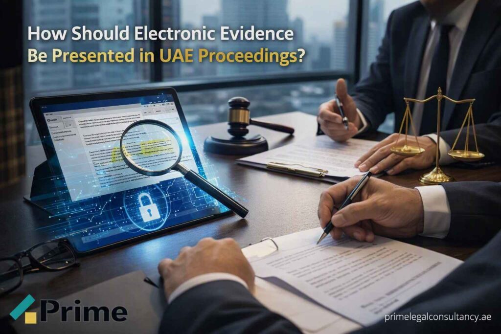 How Should Electronic Evidence Be Presented in UAE Proceedings?
