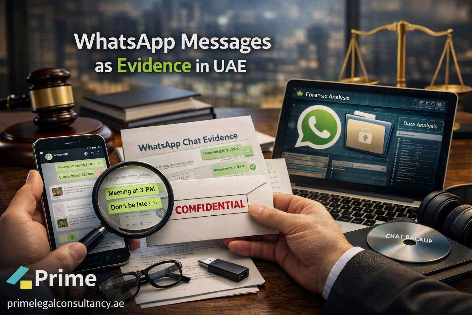 WhatsApp messages as evidence in UAE